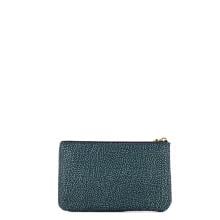 Borbonese Bustina Portadocumenti in Nylon Riciclato Blu Lapis - 3