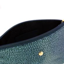 Borbonese Busta Medium in Nylon Riciclato Blu Lapis - 4
