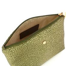 Borbonese Busta Medium in Nylon Riciclato Olive - 4