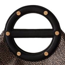 Borbonese Borsa a mano Vis a Vis Medium OP Naturale Nero - 4