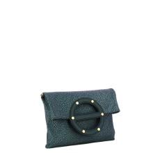 Borbonese Borsa a tracolla Vis a Vis Small Blu Lapis - 2