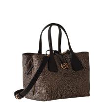 Borbonese Borsa a mano Vis a Vis OP Naturale Nero - 2