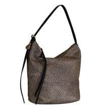 Borbonese Hobo Bag Prive Medium OP Naturale Nero - 2