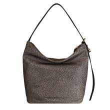 Borbonese Hobo Bag Prive Medium OP Naturale Nero - 3