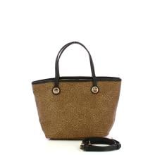 Borbonese Borsa a mano Flight S OP Naturale Nero - 4