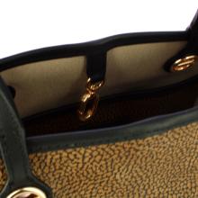Borbonese Borsa a mano Flight S OP Naturale Nero - 5