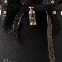 Borbonese Secchiello Premiere Small Nero Clay Grey - 6