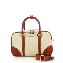 Borbonese Bauletto in tessuto Medium Beige Cuoio - 4