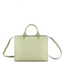 Borbonese Shopping Small Grigio Chiaro Salvia - 1