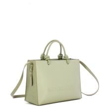 Borbonese Shopping Small Grigio Chiaro Salvia - 2
