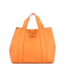 Borbonese Borsa a mano Nueve in pelle Tangerine - 1