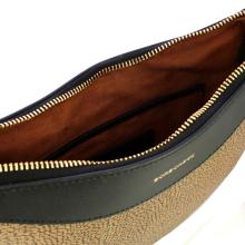 Borbonese Borsa a spalla Le Voile OP Naturale Nero - 5