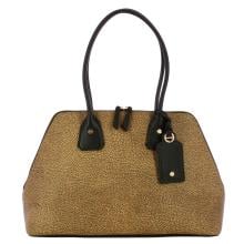 Borbonese Borsa bauletto Large OP Naturale Nero - 1