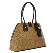 Borbonese Borsa bauletto Large OP Naturale Nero - 2