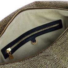 Borbonese Hobo Bag Medium in suede OP Naturale - 4
