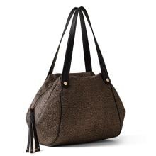 Borbonese Shopping Marie Large OP Naturale Nero - 2