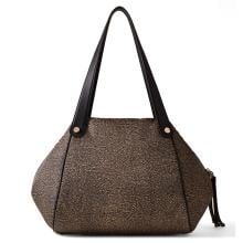 Borbonese Shopping Marie Large OP Naturale Nero - 3