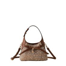 Borbonese Halo Mini Bag Carne Lurex Corteccia - 1