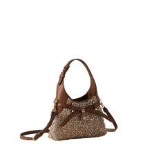 Borbonese Halo Mini Bag Carne Lurex Corteccia - 2