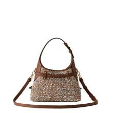 Borbonese Halo Mini Bag Carne Lurex Corteccia - 3