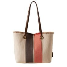 Borbonese Shopping Medium Flight Corda Red Papaya Testa Moro - 3