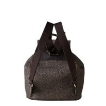 Borbonese Zaino Medium con patta Catrame - 3