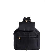 Borbonese Zaino Medium con patta Dark Black - 1