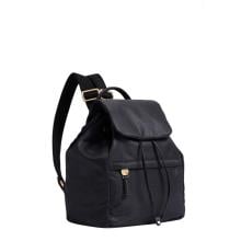 Borbonese Zaino Medium con patta Dark Black - 2