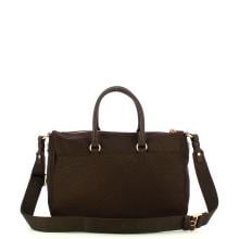 Borbonese Bauletto Medium con tracolla Cioccolato - 3