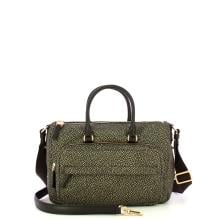 Borbonese Bauletto Medium con tracolla Catrame - 4