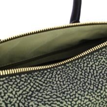 Borbonese Bauletto Medium con tracolla Catrame - 5