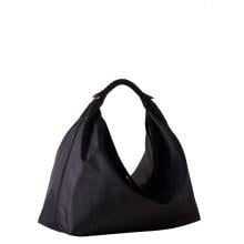 Borbonese Hobo Medium Plie Dark Black - 3