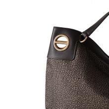 Borbonese London Hobo Medium Catrame - 4