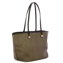Borbonese Shopping Medium Flight Carbone - 2