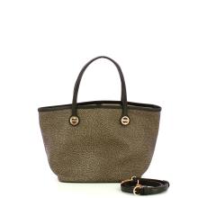 Borbonese Borsa a mano Flight S Carbone - 4