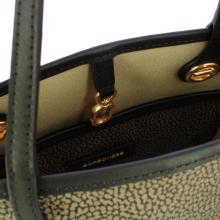 Borbonese Borsa a mano Flight S Carbone - 5