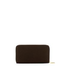 Borbonese Portafoglio Large Zip Around Cioccolato - 2