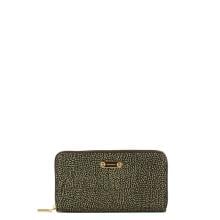 Borbonese Portafoglio Large Zip Around Catrame - 1