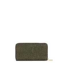 Borbonese Portafoglio Large Zip Around Catrame - 2