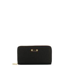 Borbonese Portafoglio Large Zip Around Dark Black - 1