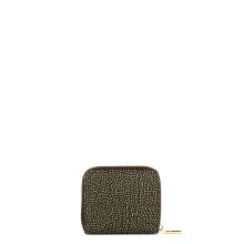 Borbonese Portafoglio Small Zip Around Catrame - 2