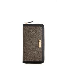 Borbonese Portafoglio Large Zip Around Carbone - 1