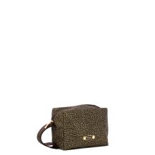 Borbonese Beauty Small con maniglia Catrame - 2