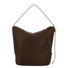 Borbonese Hobo Bag Prive Medium Cioccolato - 3