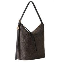 Borbonese Hobo Bag Prive Medium Catrame - 2