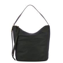 Borbonese Hobo Bag Prive Medium Dark Black - 1
