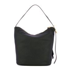 Borbonese Hobo Bag Prive Medium Dark Black - 3