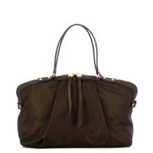 Borbonese Borsa a spalla Frame Medium Cioccolato - 1