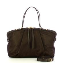 Borbonese Borsa a spalla Frame Medium Cioccolato - 4