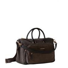 Borbonese Bauletto Medium Catrame Cenere - 2